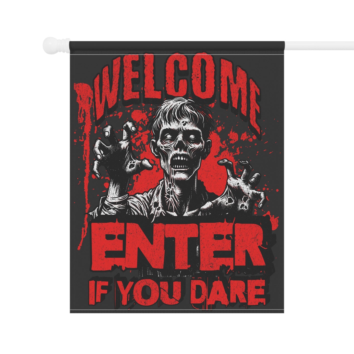 Spooky Garden Banner: Halloween Decor, Yard Sign, Outdoor Decoration, Fall Festivities, Haunted House