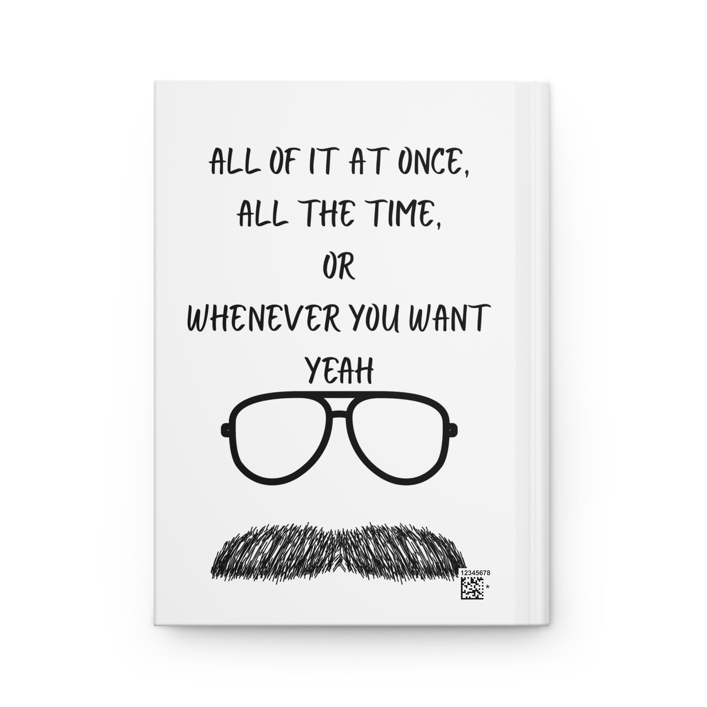 Birthday Journal, Funny Birthday Gift, Matte Hardcover Notebook, Do It Lady Journal, Gift for Her, Inspirational Quotes Journal