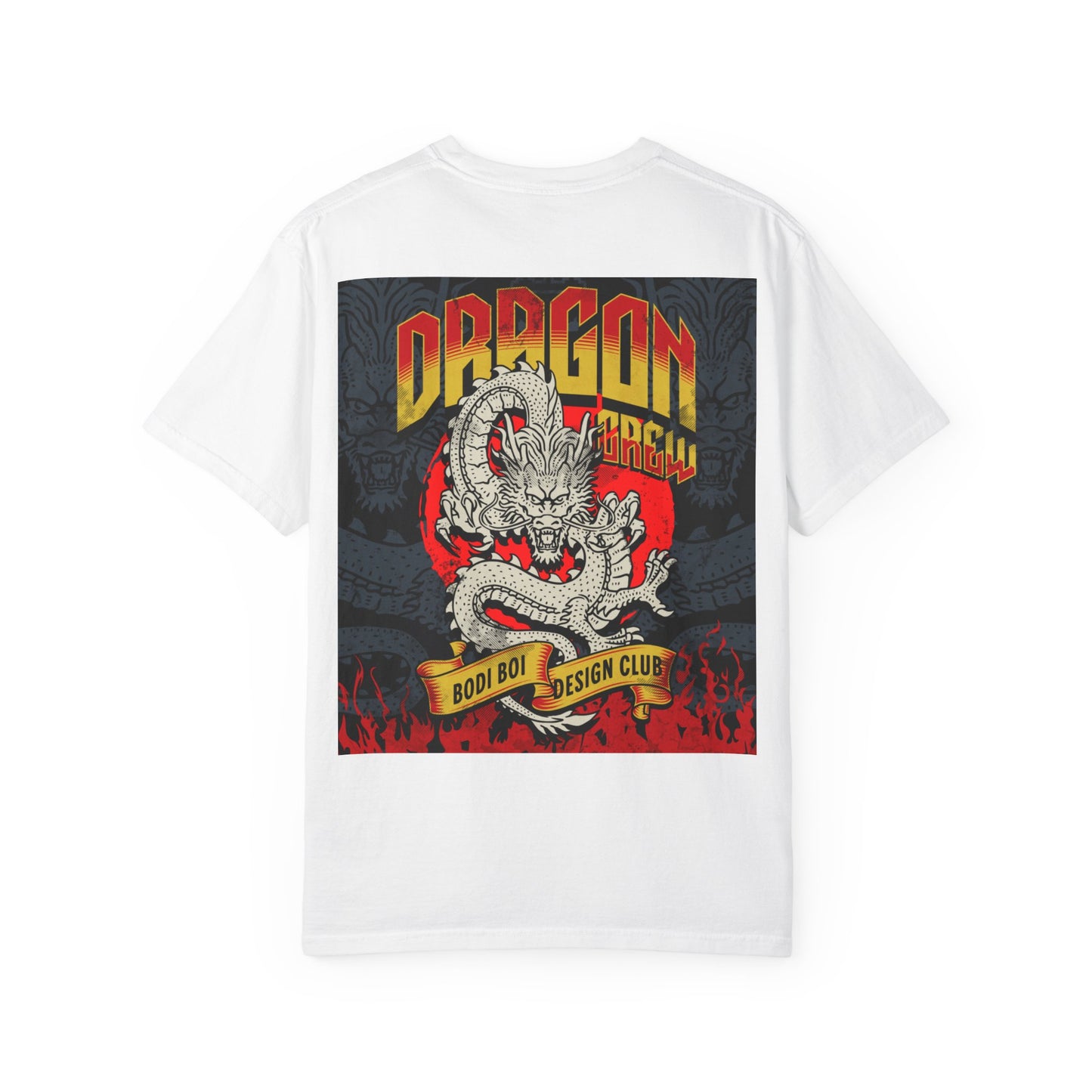 Dragon Design Unisex Garment-Dyed T-shirt, Graphic Tee, Casual Wear, Anime Apparel, Streetwear, Unique Gift for Him