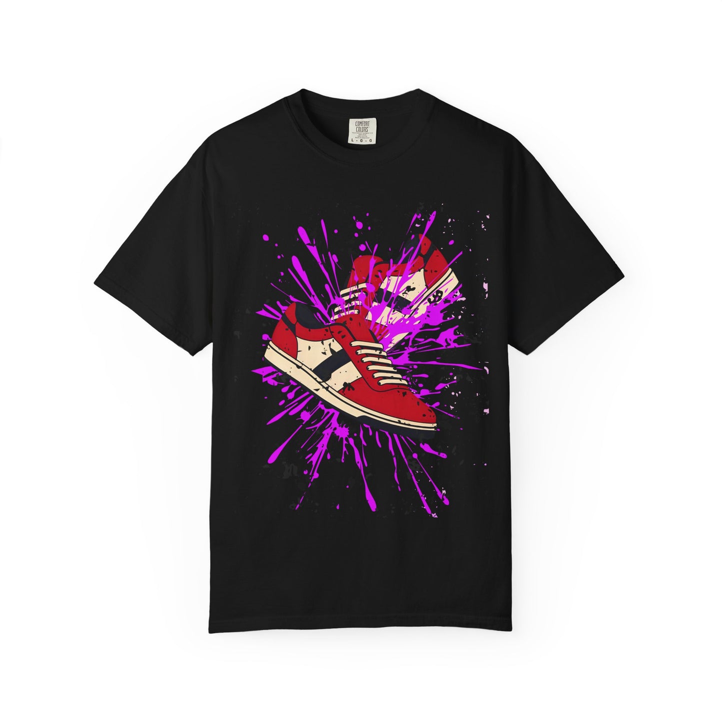 Sneaker Splash Unisex T-Shirt | Vibrant Graphic Tee | Streetwear Style | Perfect for Gift Giving | Hip-Hop Fashion | Casual Wear