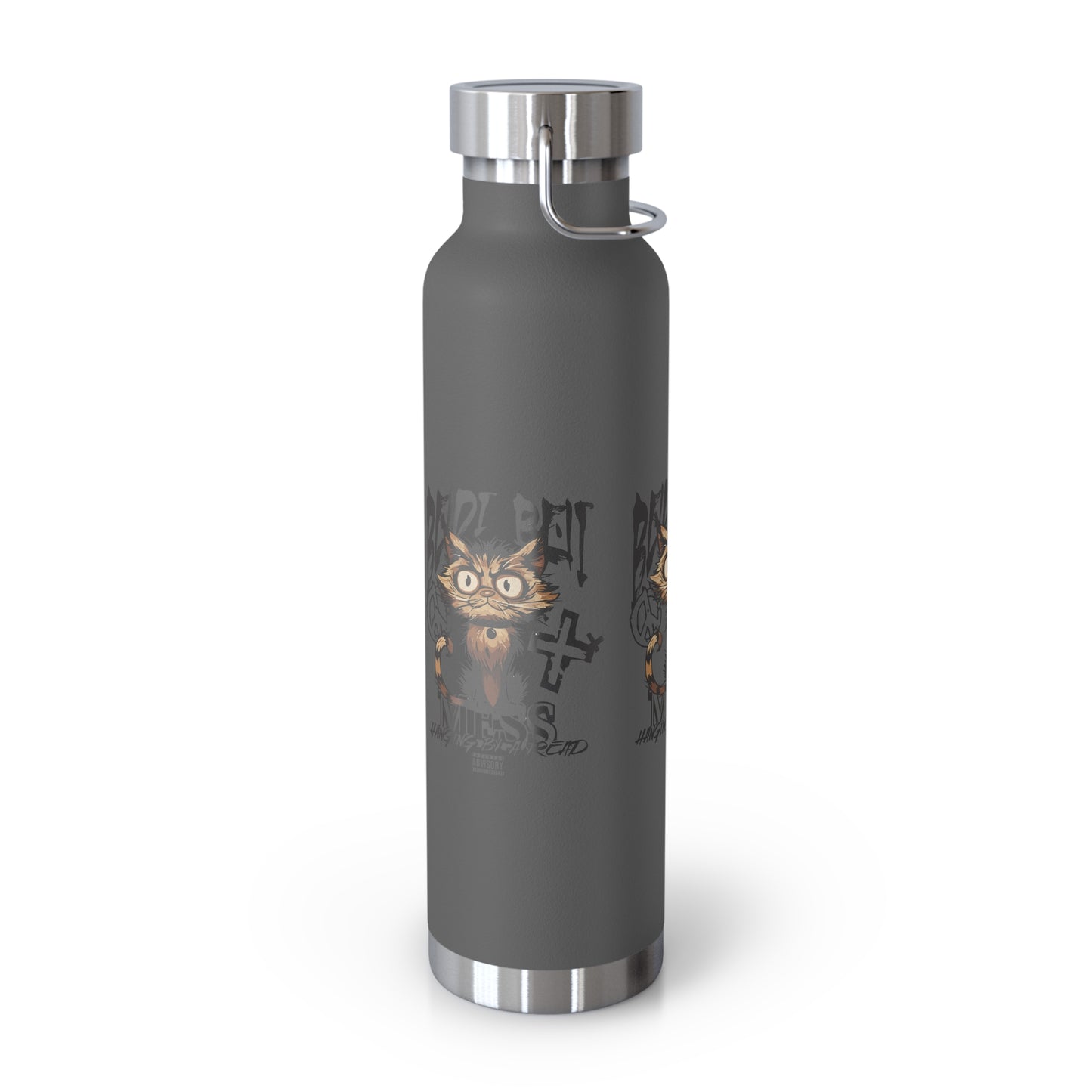 Cute Cat Design Water Bottle, Insulated Copper Flask for Pet Lovers, Fun Gift for Kids, Hydro Bottle for School, Unique Travel Mug, [...]