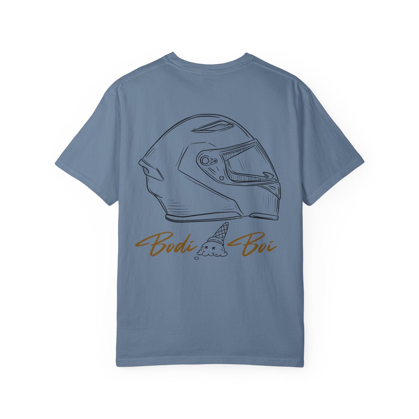 Cool Ice Cream & Helmet Graphic T-Shirt, Unisex Casual Tee, Gift for Ice Cream Lovers, Summer Vibes, Streetwear Fashion
