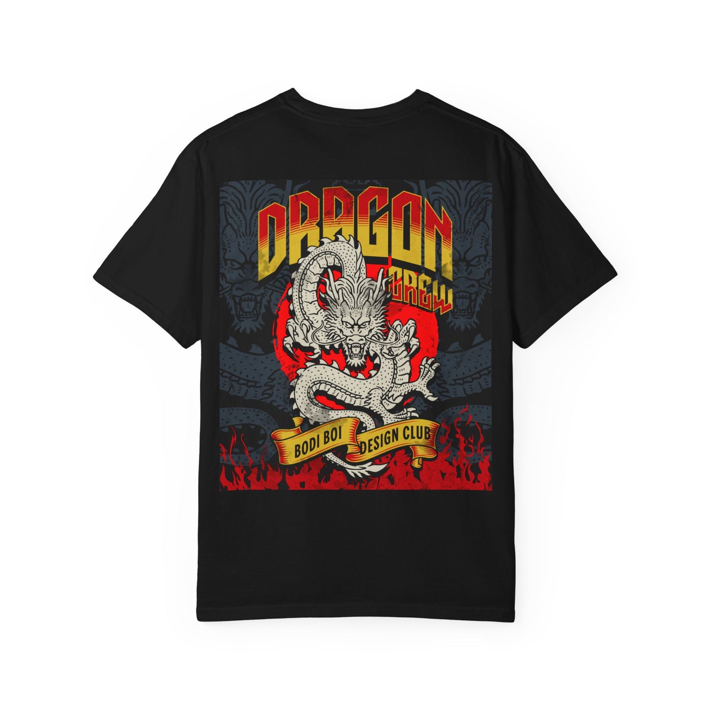 Dragon Design Unisex Garment-Dyed T-shirt, Graphic Tee, Casual Wear, Anime Apparel, Streetwear, Unique Gift for Him
