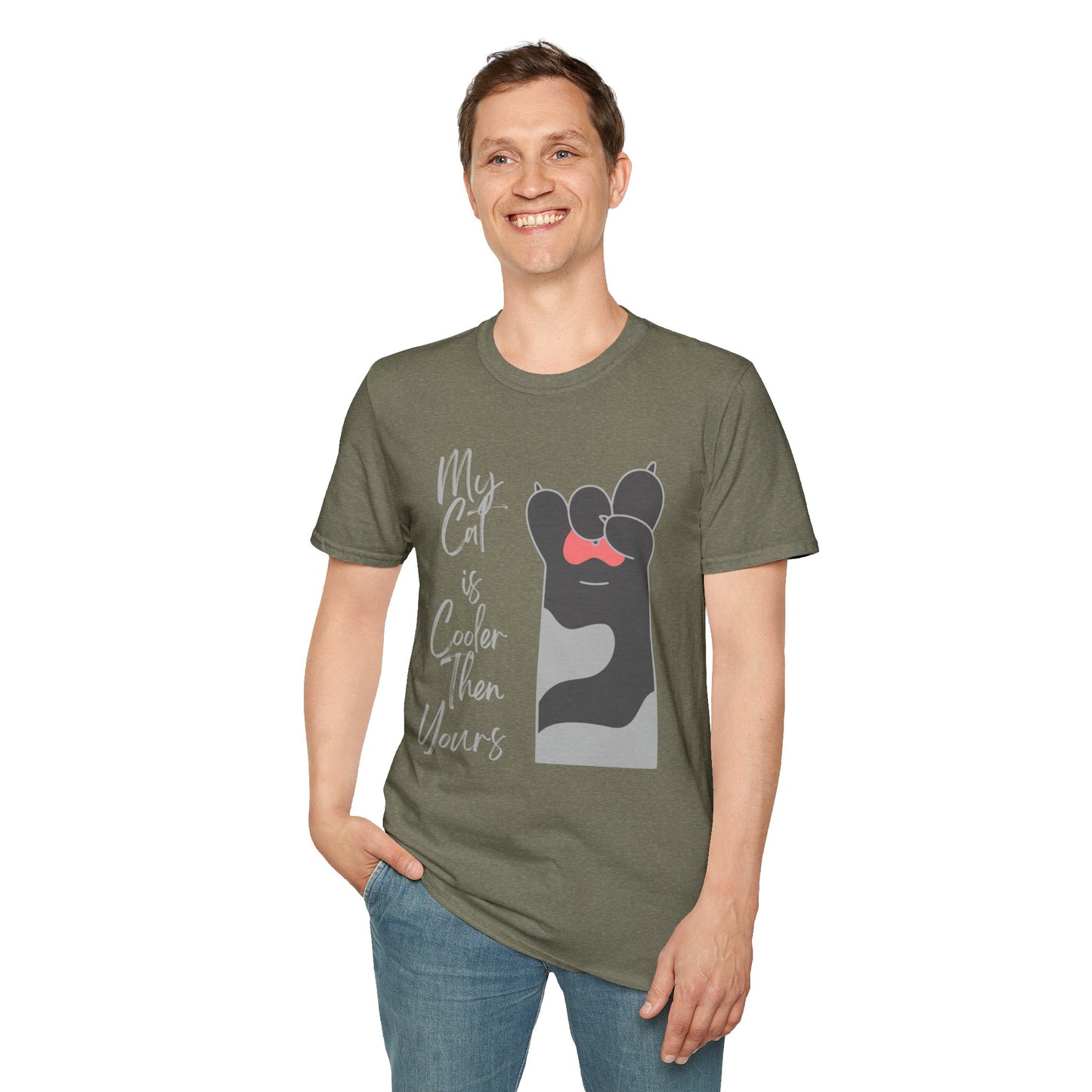 Cat Lover my cat is cooler Unisex T-Shirt: My Cat is Cooler Than Yours, Gift for Pet Lovers, Funny Cat Tee, Animal Lover Apparel, Birthday Gift