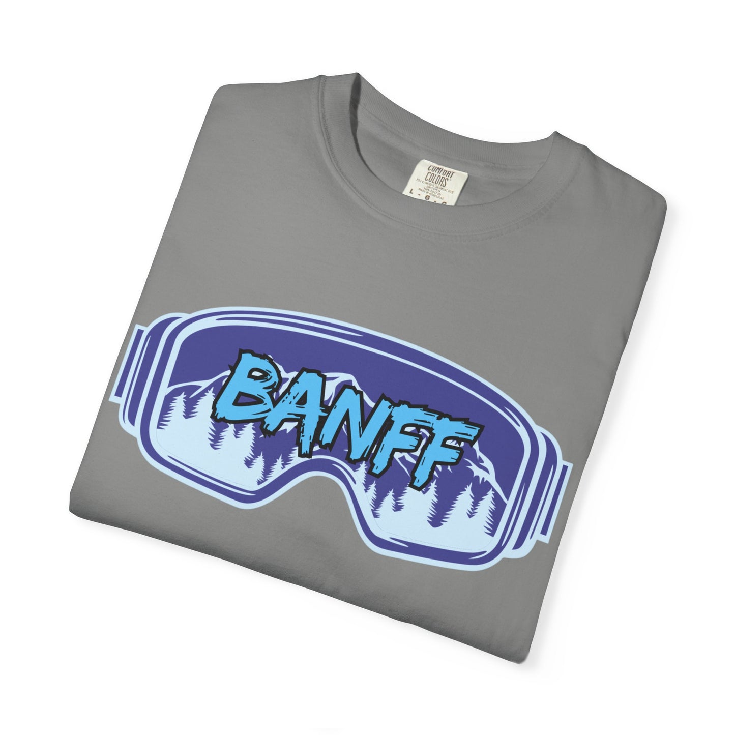 Banff Ski Adventure T-Shirt - Unisex Garment-Dyed Tee, Snowboarder Gift, Winter Sports Apparel, Ski Trip Souvenir, Funny Travel Shirt