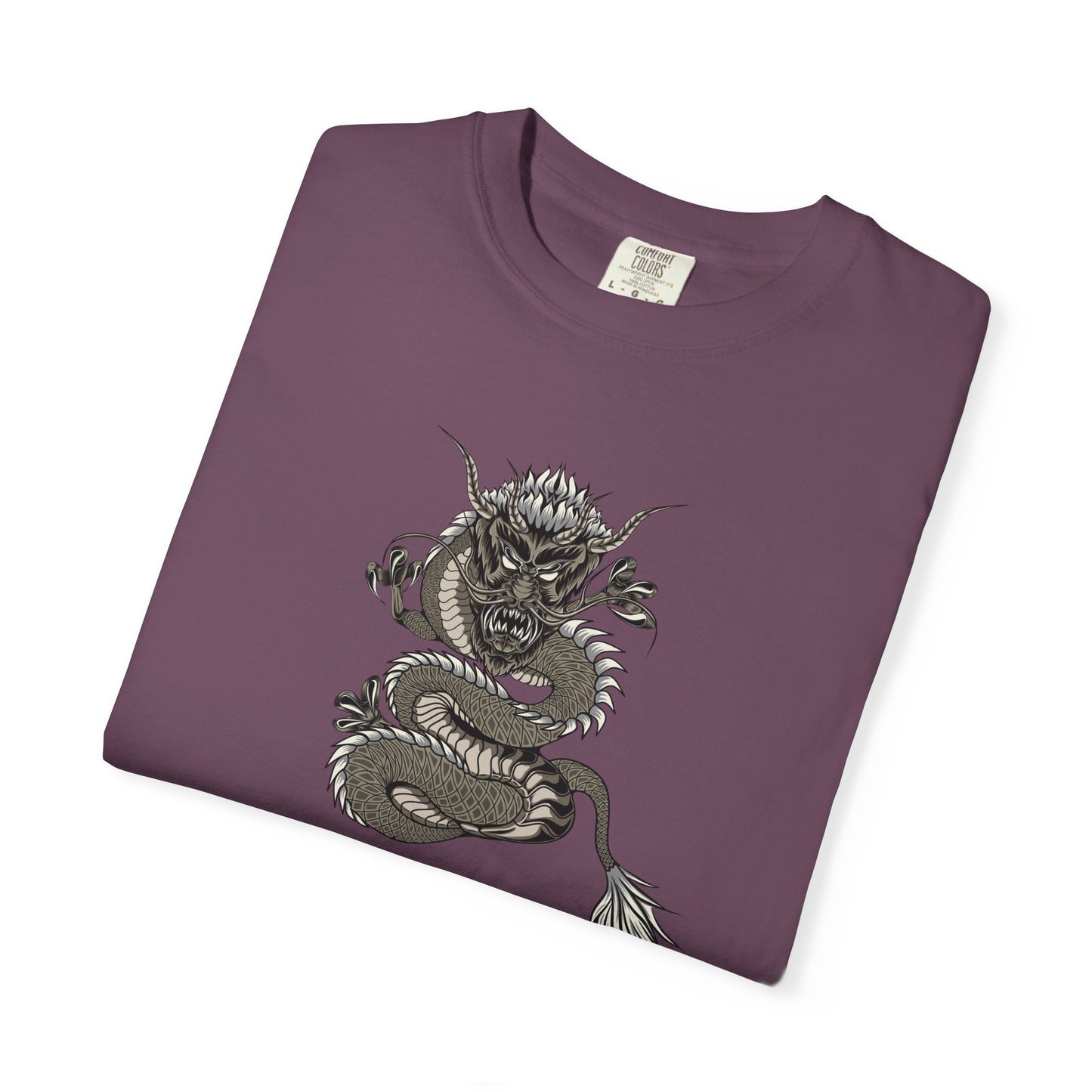Dragon Design Unisex Garment-Dyed T-shirt, Graphic Tee, Casual Wear, Anime Apparel, Streetwear, Unique Gift for Him