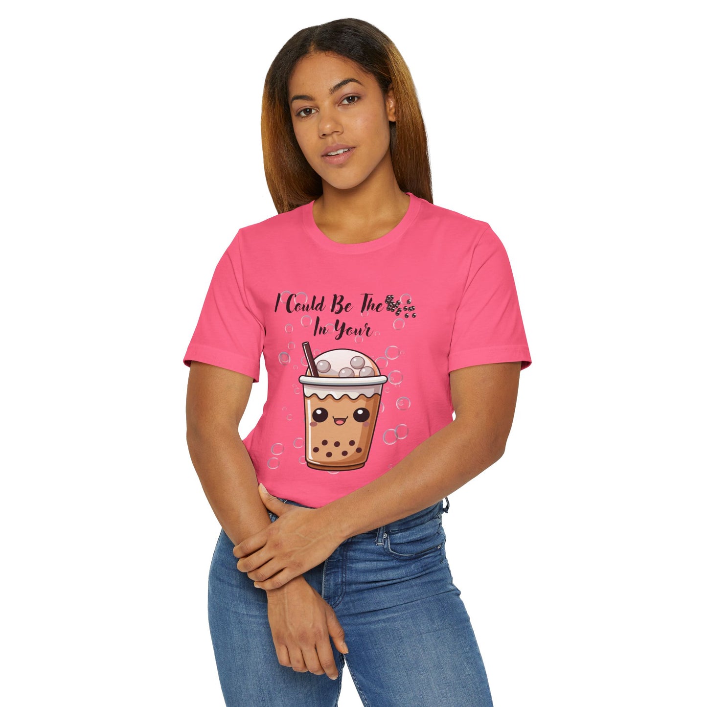 Cute Bubble Tea T-Shirt, Funny Drink Tee, Gift for Tea Lovers, Unisex Casual Shirt, Trendy Summer Wear, Coffee Addict Top
