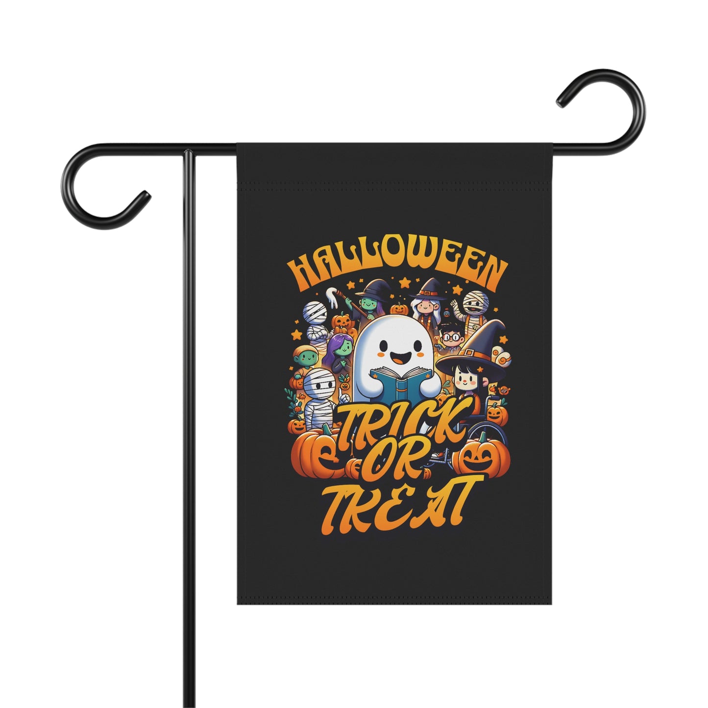 Halloween Garden Banner, Trick or Treat Flag, Autumn Decor, Seasonal Outdoor Decoration, Lawn Sign