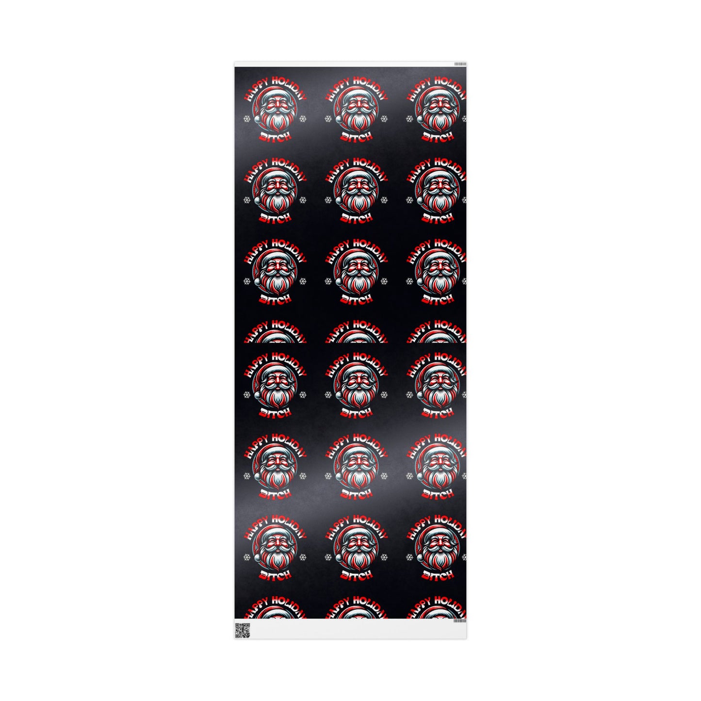 happy xmas bitch Paper Roll, Holiday Gift Wrap for Christmas, Birthdays, and Special Occasions - Unique Black Design