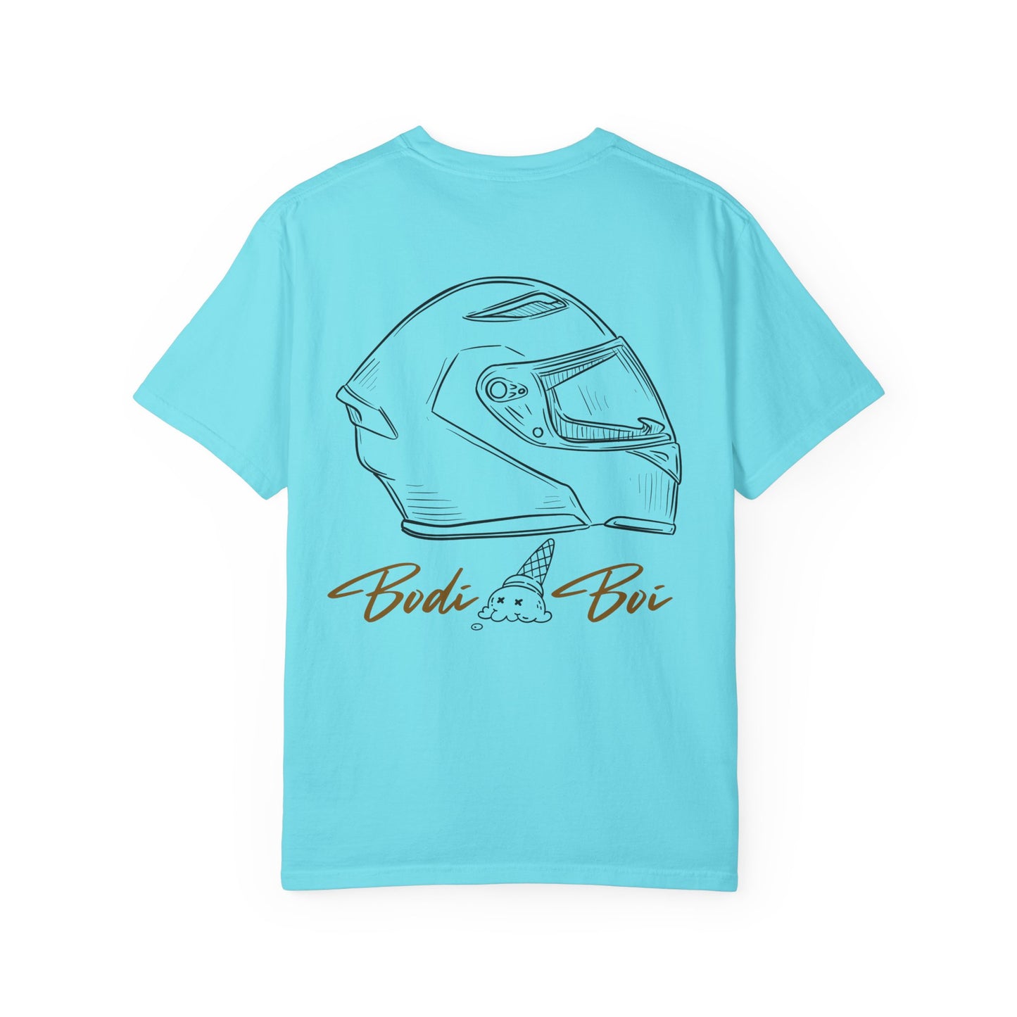 Cool Ice Cream & Helmet Graphic T-Shirt, Unisex Casual Tee, Gift for Ice Cream Lovers, Summer Vibes, Streetwear Fashion