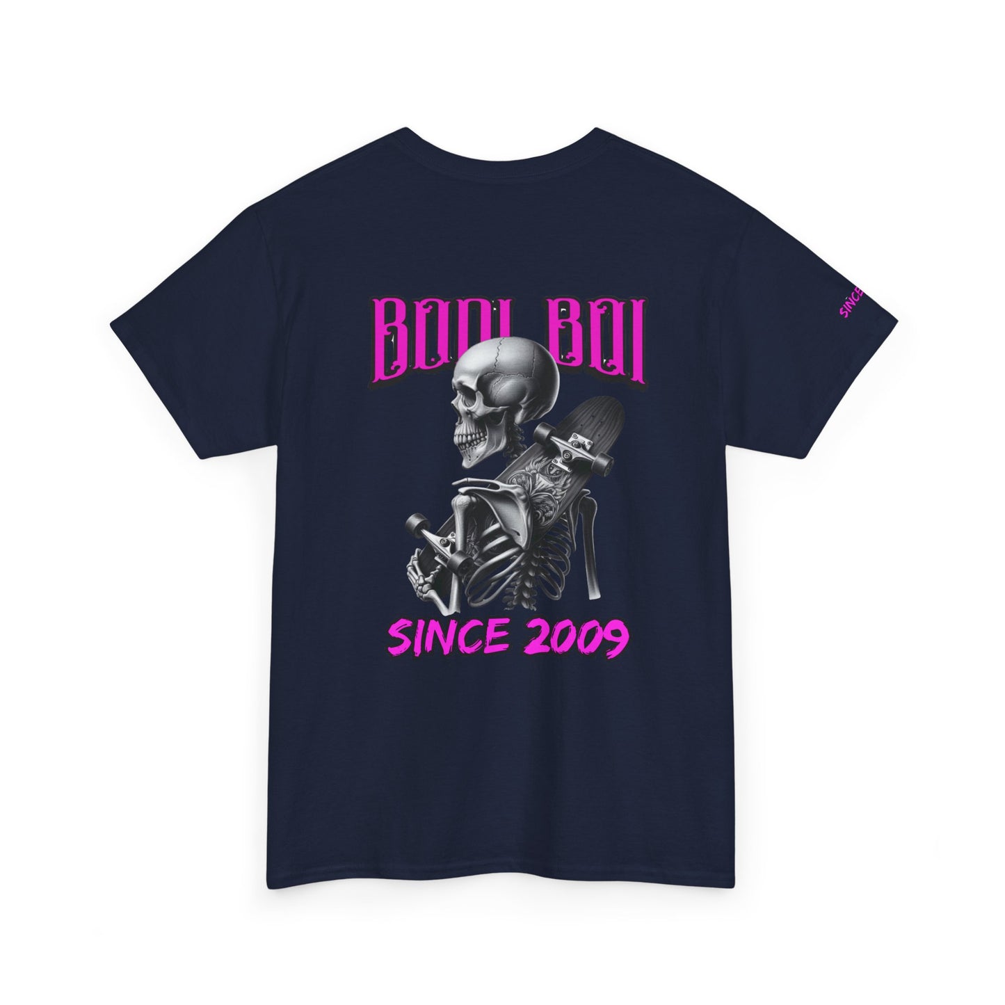 Boo Boi Graphic Tee - Unisex Heavy Cotton Shirt for Halloween, Casual Wear, Costume Parties, Spooky Vibes, Vintage Style, Skeleton Theme