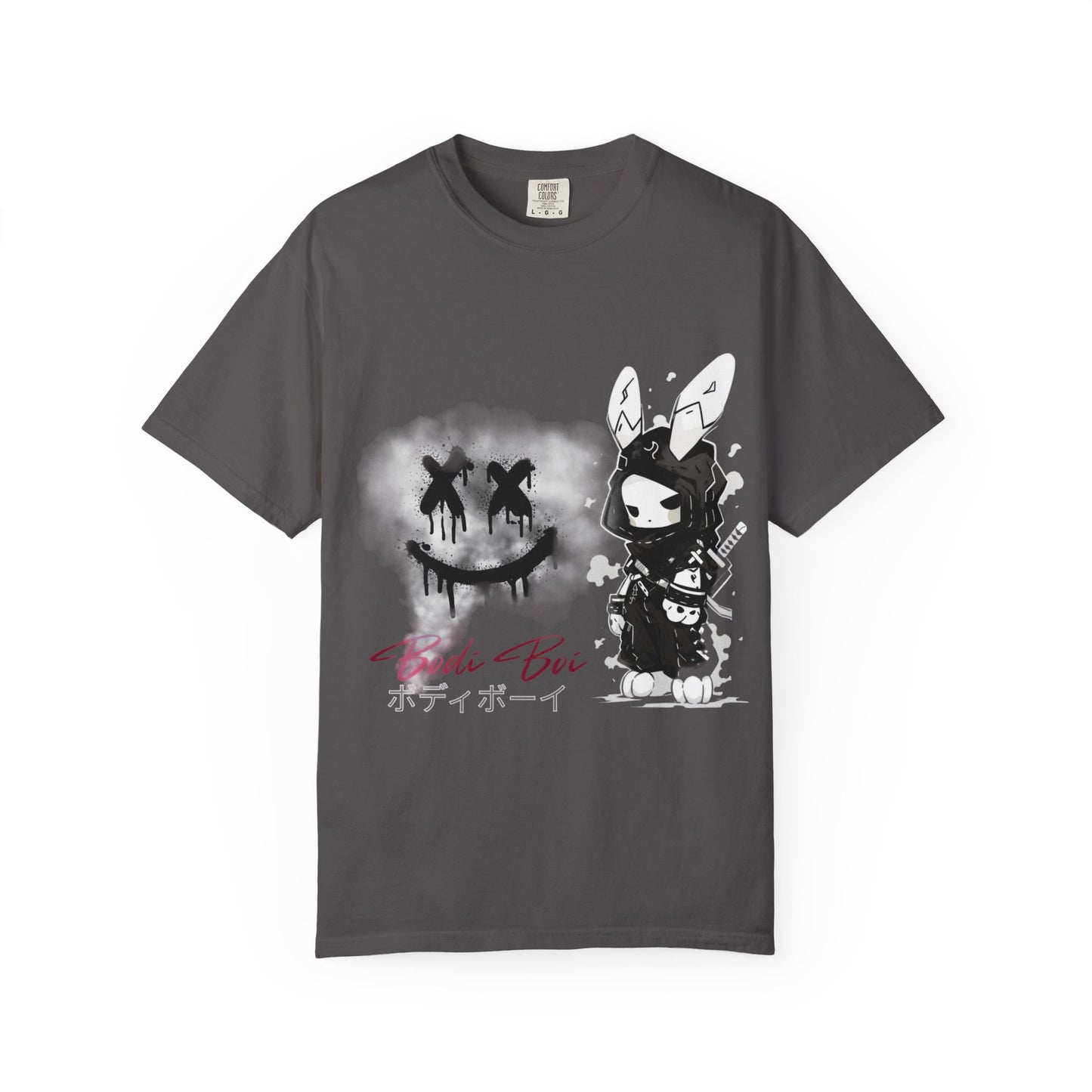 Artistic Graphic Tee featuring Unique Bunny Design, Unisex T-Shirt, Casual Wear, Streetwear, Gift for Anime Lovers, Alternative Fashion