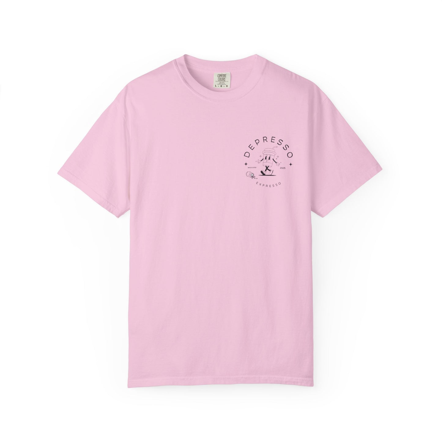Depresso Expresso Garment-Dyed T-Shirt, Vintage Coffee Lover Tee, Casual Unisex Wear, Gift for Baristas, Perfect for Everyday Style