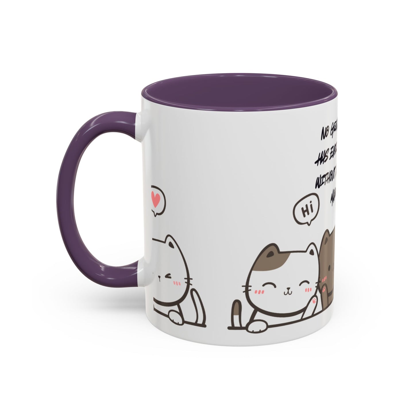 Cute Cat Quote Coffee Mug, Cat Lover Gift, Fun Kitchen Decor, Office Mug, Gift for Cat Moms, Whimsical Cat Theme