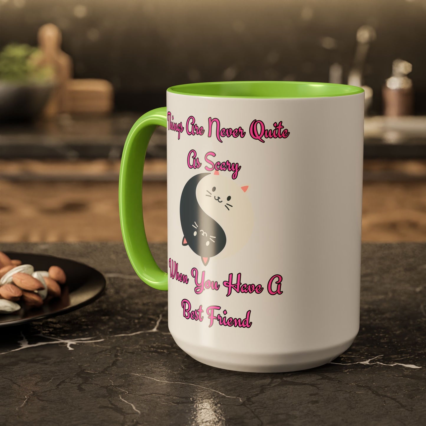 Cute Best Friend Coffee Mug | Colorful Ceramic Mug for Friendship | Gift for Besties, Birthdays, Friendship Day, Cute Mug