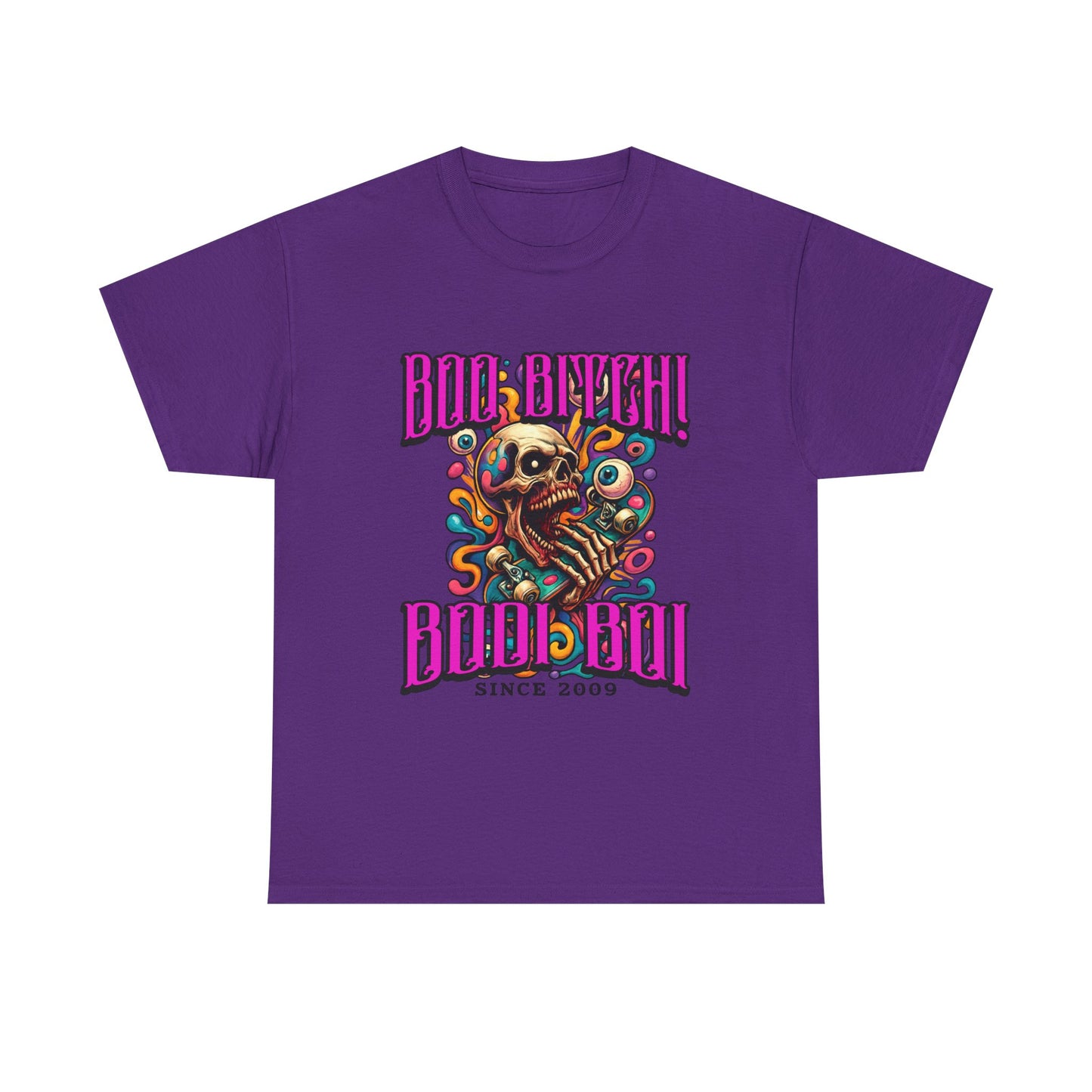 Skull Art Unisex Heavy Cotton Tee, Casual Wear, Graphic Tee, Festival Fashion, Unique Gift Idea, Everyday T-Shirt