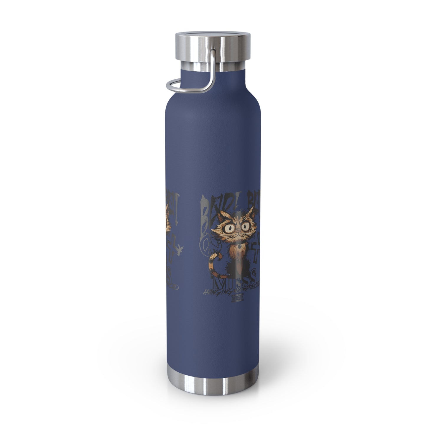 Cute Cat Design Water Bottle, Insulated Copper Flask for Pet Lovers, Fun Gift for Kids, Hydro Bottle for School, Unique Travel Mug, [...]