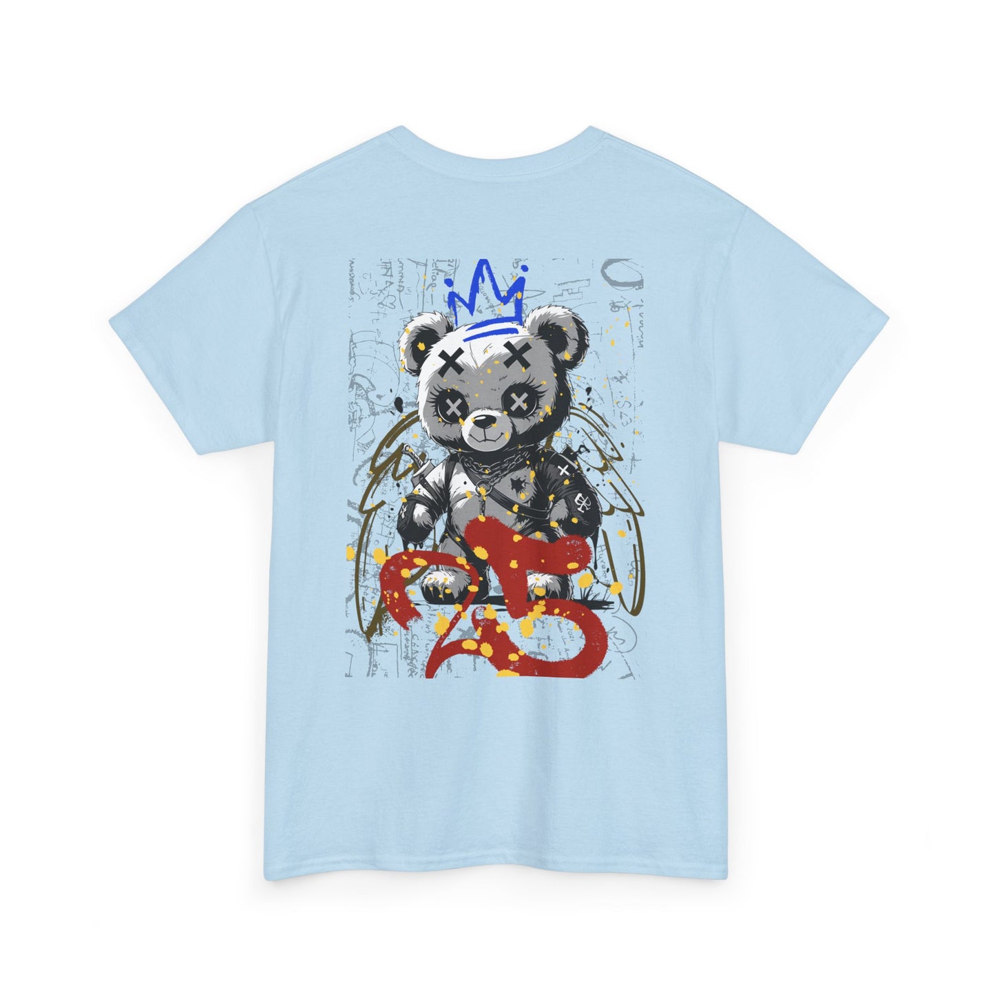 Skull & Bear Graphic Tee, Unisex Heavy Cotton Shirt for Casual Wear, Gift for Birthdays, Halloween, Gothic Tee, Cool Tee, Bear Lover Gift,