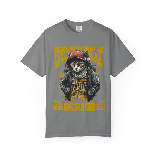 Bodi boi Unisex Vintage Style T-Shirt, Trendy Apparel for Cat Lovers, Casual Wear, Unique Gift Idea