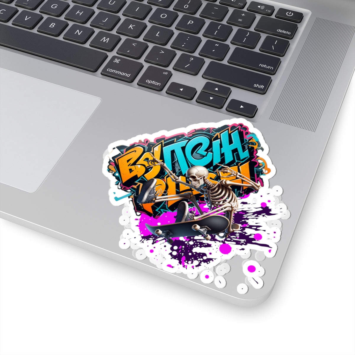 Cool Graffiti Kiss-Cut Stickers, Trendy Skateboard Accessories, Unique Laptop Decals, Street Art Decorations, Fun Gift for Teens