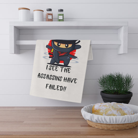 Ninja-Themed Tea Towels, Funny Kitchen Towels, Gift for Chefs, Holiday Decor, Housewarming Present, Unique Cooking Accessory
