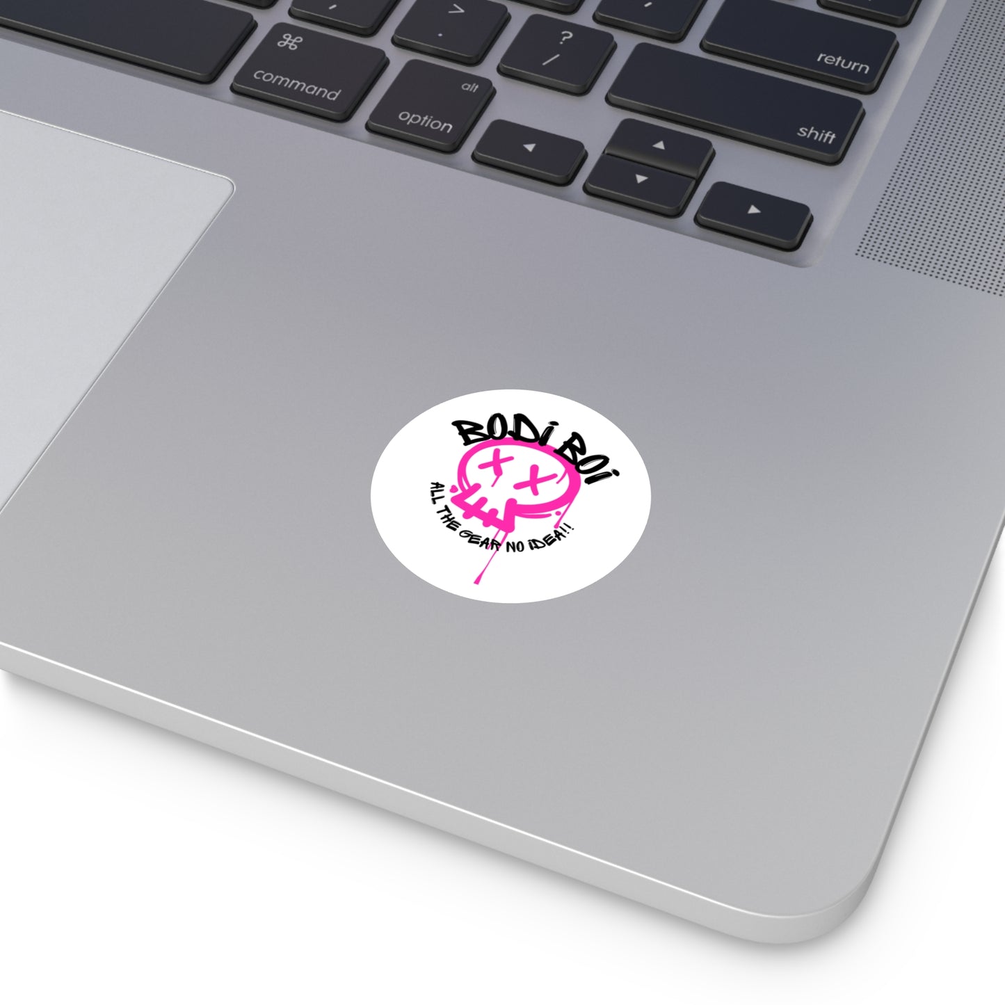 BODI BOI Round Stickers - Urban Vibe, Skater Style, Outdoor/Indoor Decor, Unique Laptop Accessories, Gift for Teens, Cool Stickers