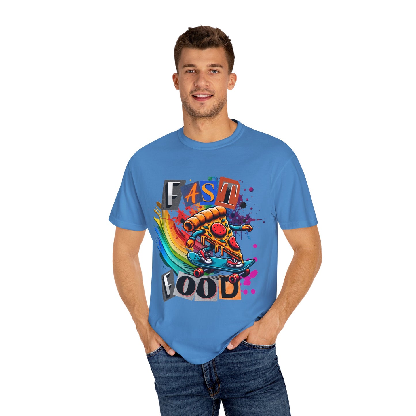 Fast Food Skate Graphic T-Shirt, Unisex T-Shirt, Retro Style Tee, Perfect for Food Lovers, Skate Culture, Casual Wear
