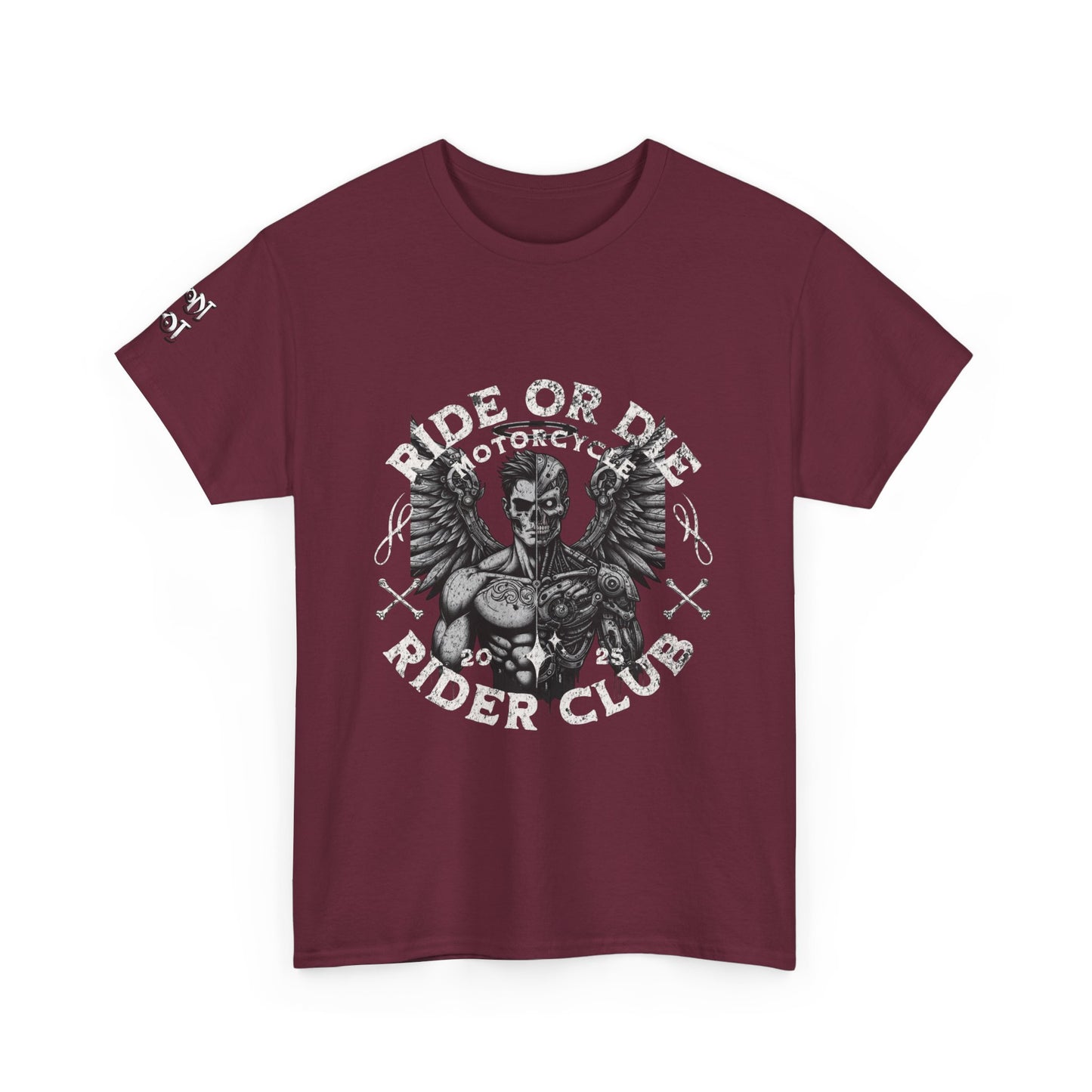 Ride or Die Motorcycle Unisex Heavy Cotton Tee, Biker Shirt, Motorcycle Club Apparel, Gift for Bikers, Casual Wear