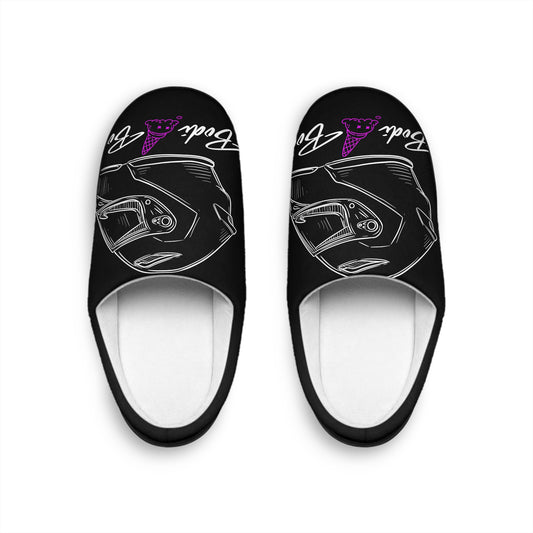 Stylish Men's Indoor Slippers Motor bike with Funky Design, Cozy Home Footwear, Gift for Him, Relaxation Slippers, Unique Decorative Slippers