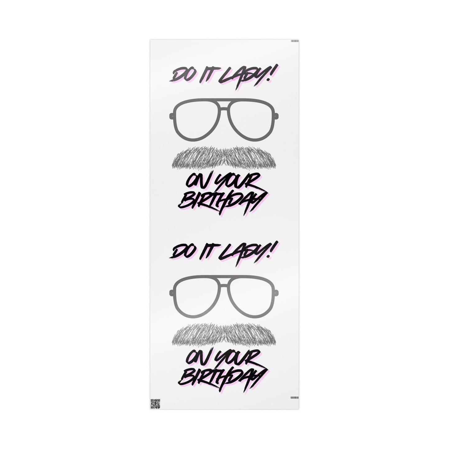 Fun Birthday Wrapping Paper Roll, Birthday Gift Wrap, Do It Lady Wrapping, Party Supplies, Celebration Wrapping Paper, Gift Wrapping Ideas