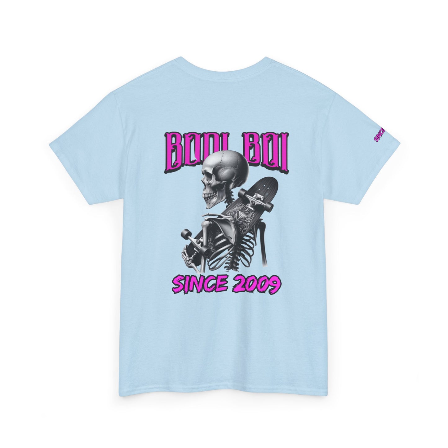Boo Boi Graphic Tee - Unisex Heavy Cotton Shirt for Halloween, Casual Wear, Costume Parties, Spooky Vibes, Vintage Style, Skeleton Theme