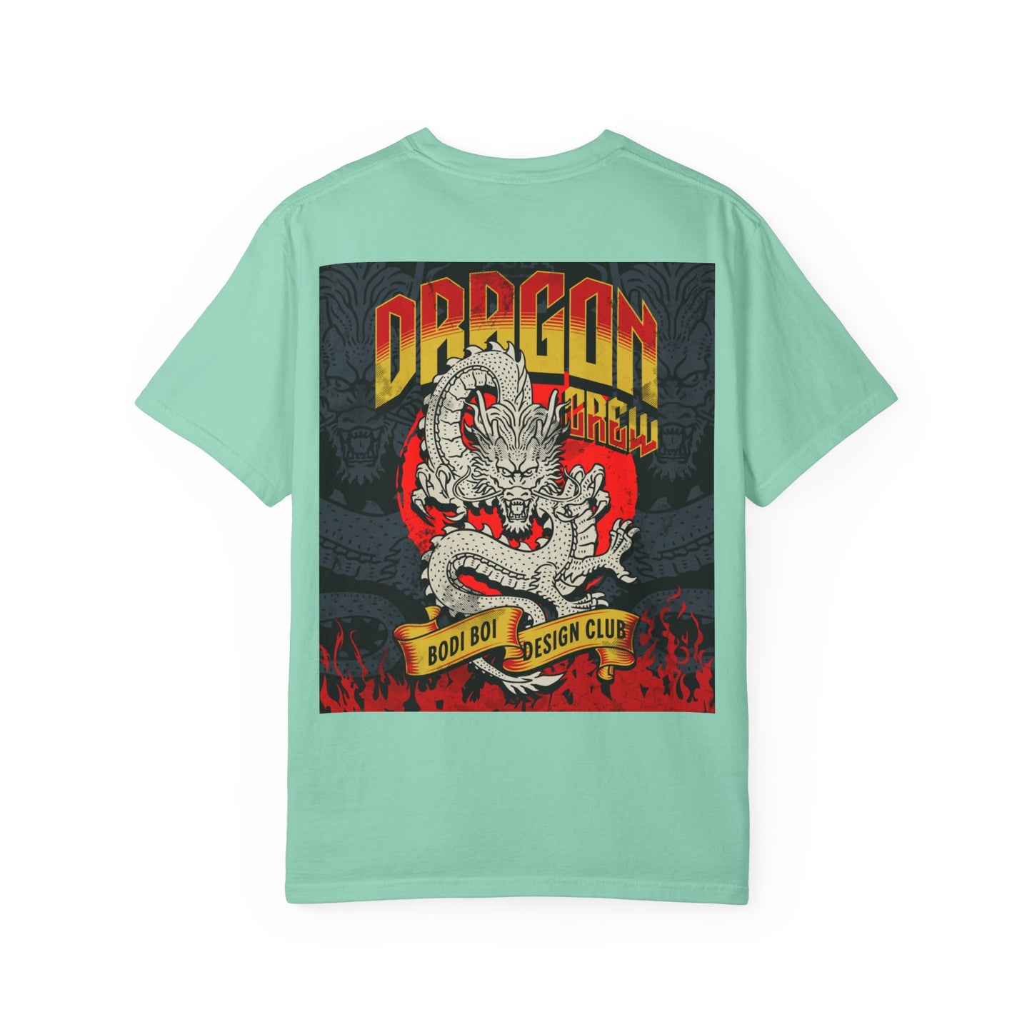 Dragon Design Unisex Garment-Dyed T-shirt, Graphic Tee, Casual Wear, Anime Apparel, Streetwear, Unique Gift for Him
