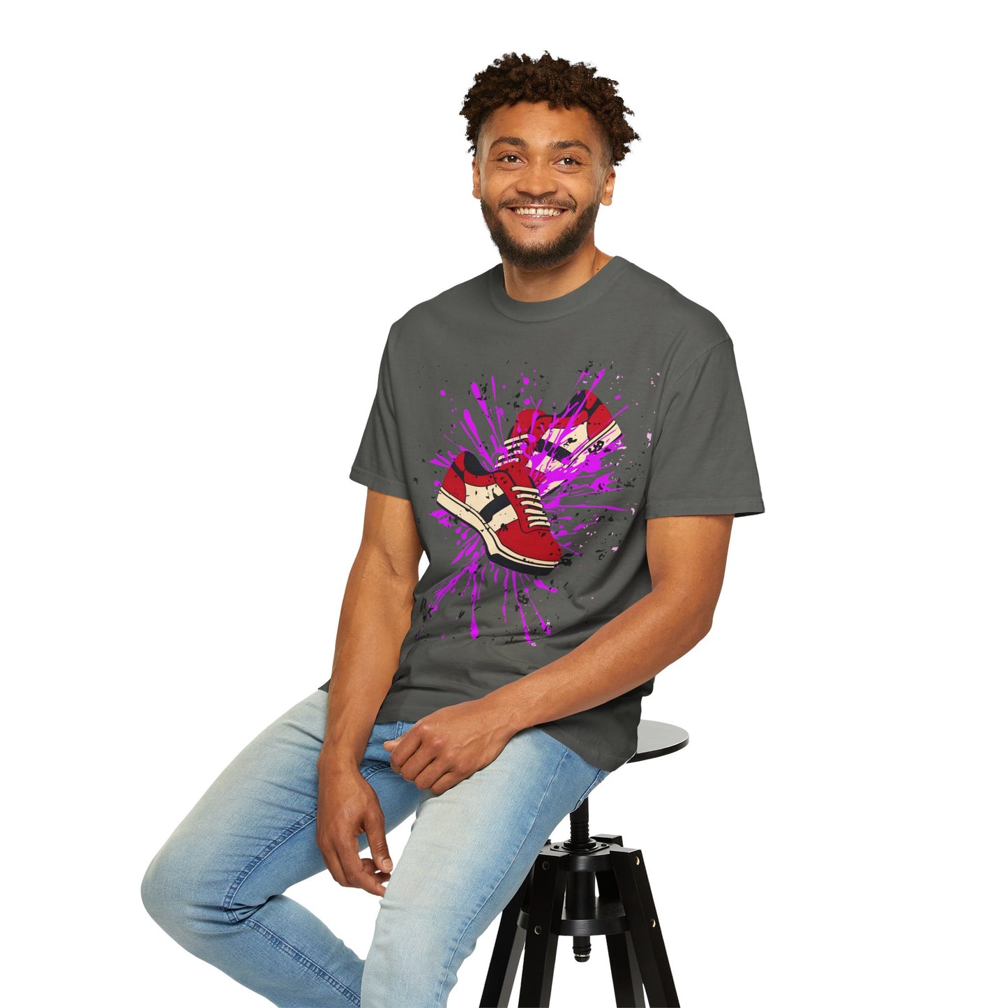 Sneaker Splash Unisex T-Shirt | Vibrant Graphic Tee | Streetwear Style | Perfect for Gift Giving | Hip-Hop Fashion | Casual Wear