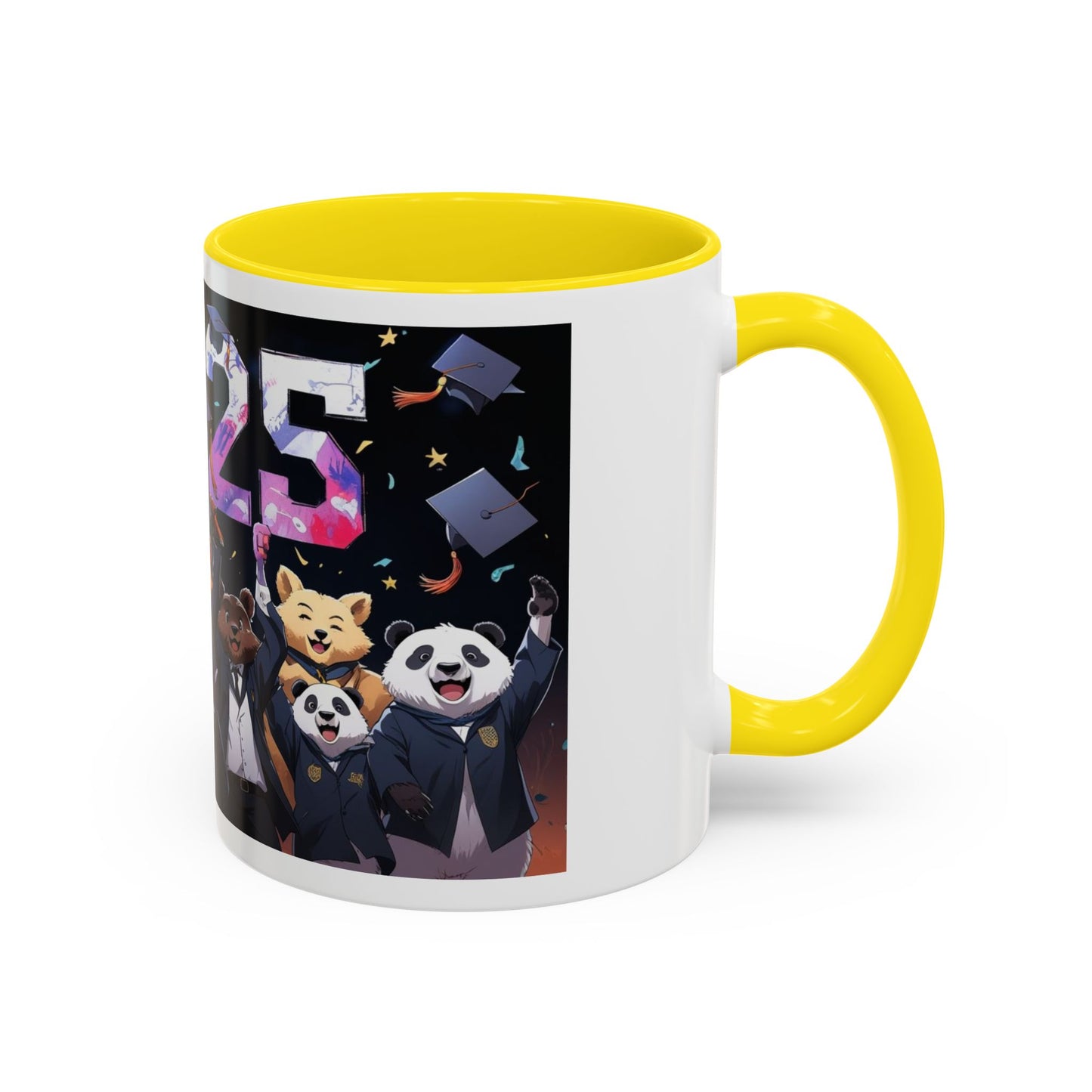 Anime Animals Graduation Celebration Coffee Mug, Funny Animal Graduation Mug, Custom Graduate Gift, Class of 2025 Mug, Unique Graduation Present