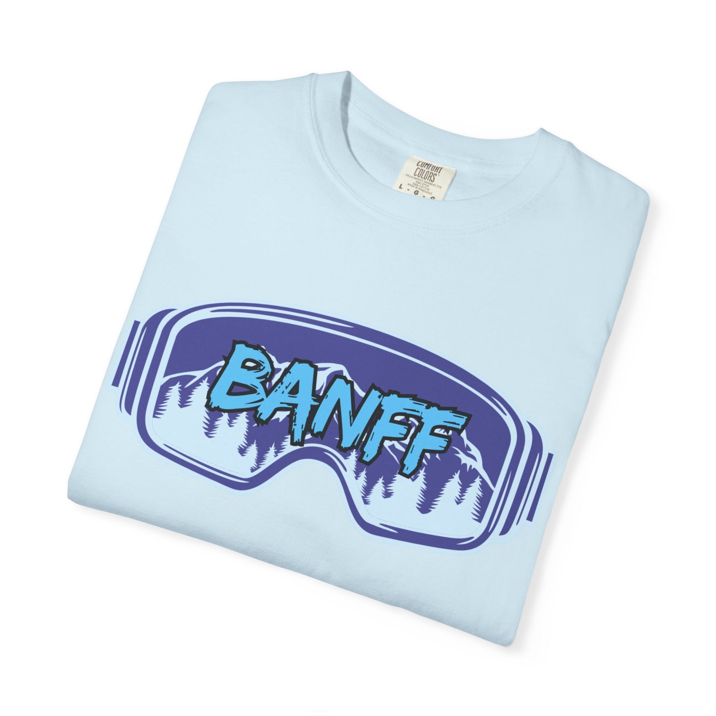 Banff Ski Adventure T-Shirt - Unisex Garment-Dyed Tee, Snowboarder Gift, Winter Sports Apparel, Ski Trip Souvenir, Funny Travel Shirt