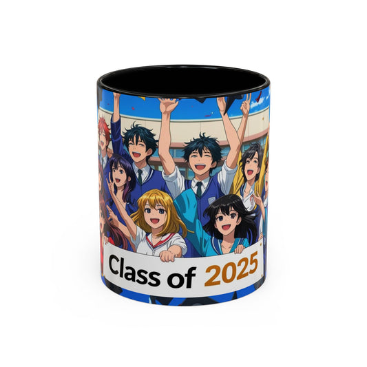 Anime Graduation Coffee Mug for Class of 2025, Personalized Gift, School Memories, Graduation Celebration, Unique Teacher Gift