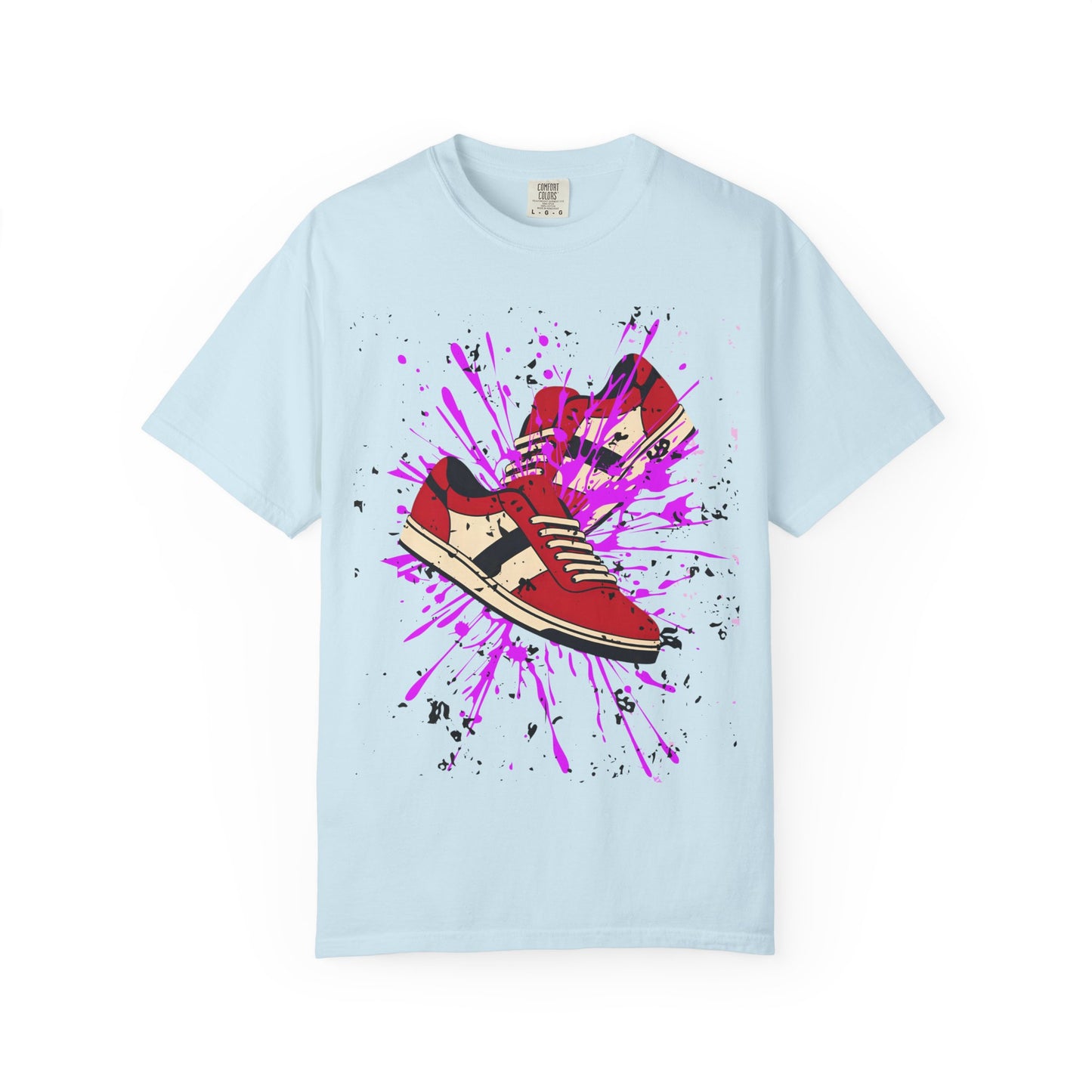 Sneaker Splash Unisex T-Shirt | Vibrant Graphic Tee | Streetwear Style | Perfect for Gift Giving | Hip-Hop Fashion | Casual Wear