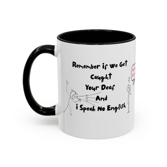 Humorous Accent Coffee Mug, Funny Gift for Language Lovers, Quirky Tea Mug, Cute Coffee Cup, Ideal for Friends, Family, or Students
