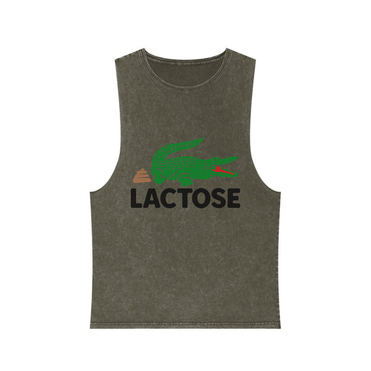 Lactose Graphic Tank Top | Casual Unisex Summer Wear, Fun Gift for Foodies, Festival Apparel, Beach Day Essential