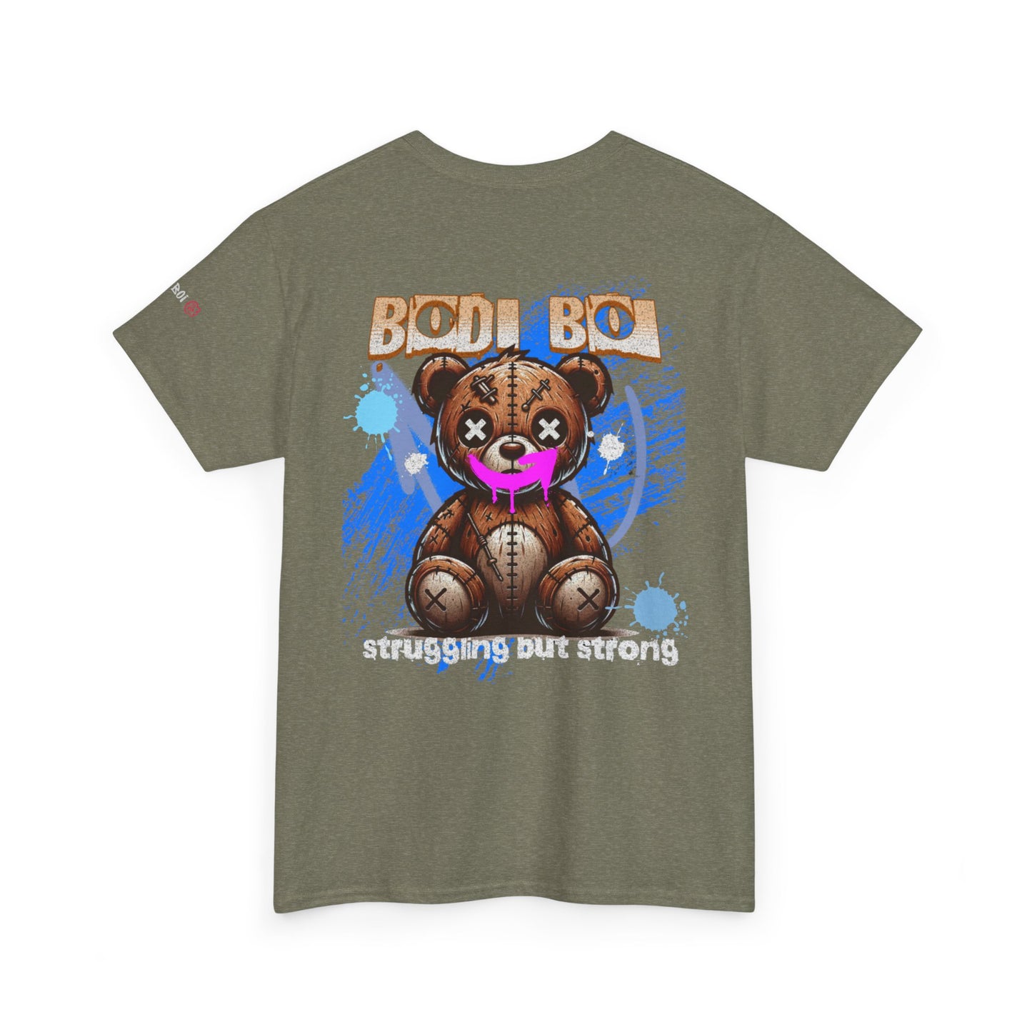 Unisex Heavy Cotton Tee with Playful Bear Design, Cute Graphic Tee for Everyday Wear, Fun Gift for Birthdays, Casual Fashion [...]