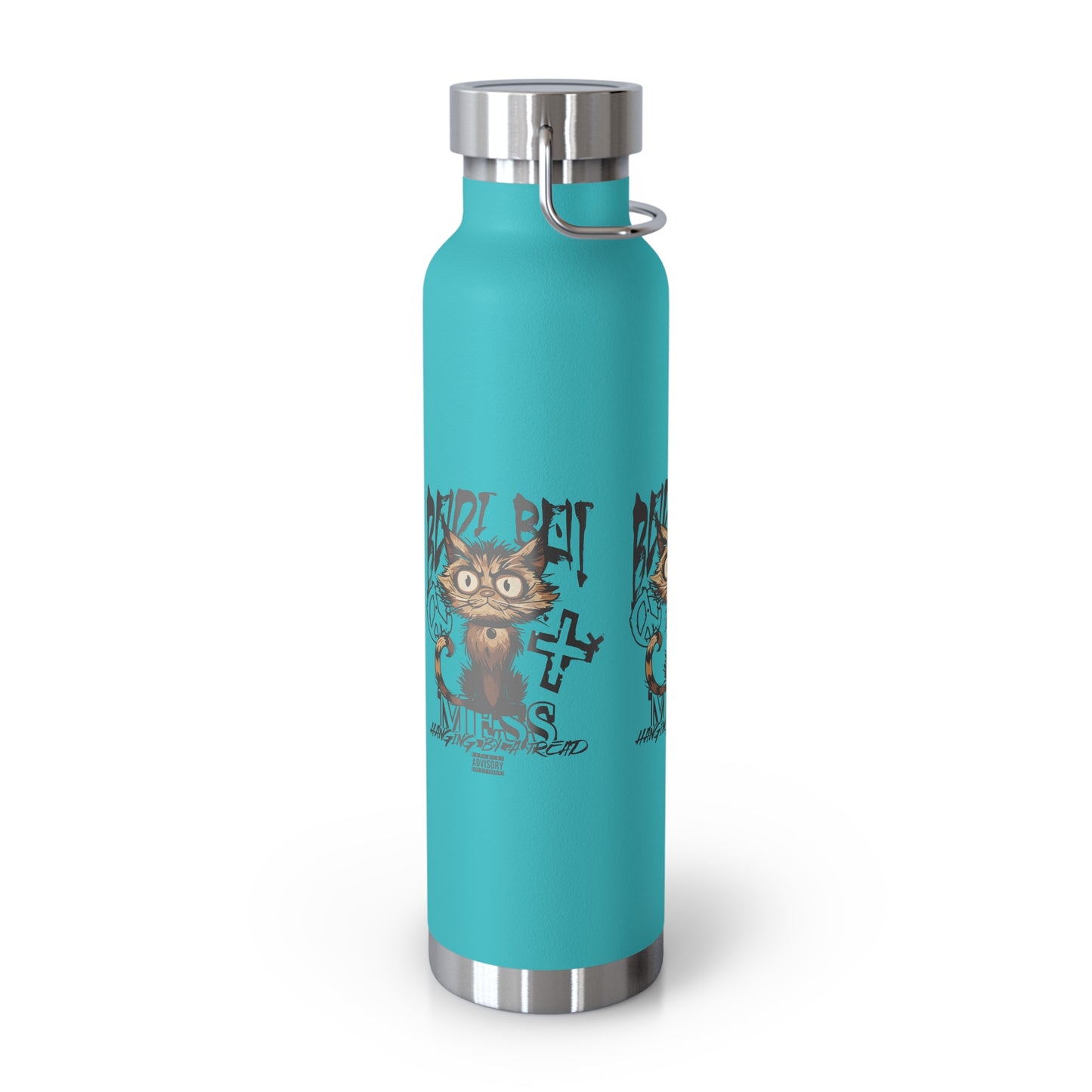 Cute Cat Design Water Bottle, Insulated Copper Flask for Pet Lovers, Fun Gift for Kids, Hydro Bottle for School, Unique Travel Mug, [...]