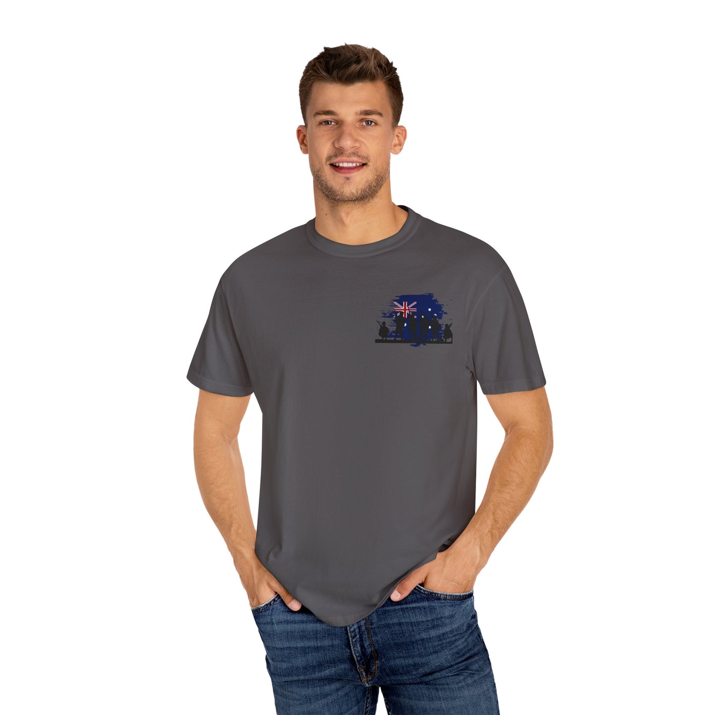 Unisex Garment-Dyed T-Shirt | Australian Diggers Tribute Tee, Military Remembrance Shirt, Heritage Apparel, Veterans Day Gift, Casual [...]