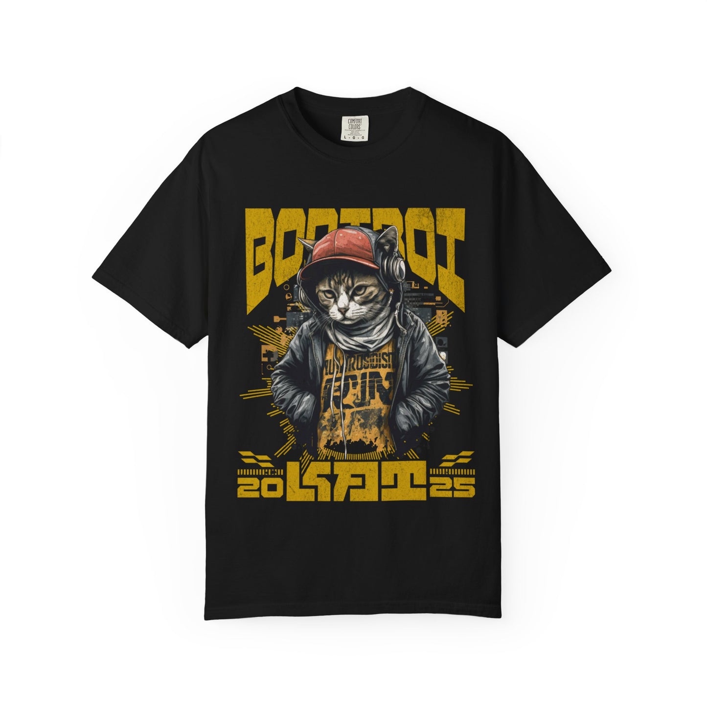 Bodi boi Unisex Vintage Style T-Shirt, Trendy Apparel for Cat Lovers, Casual Wear, Unique Gift Idea