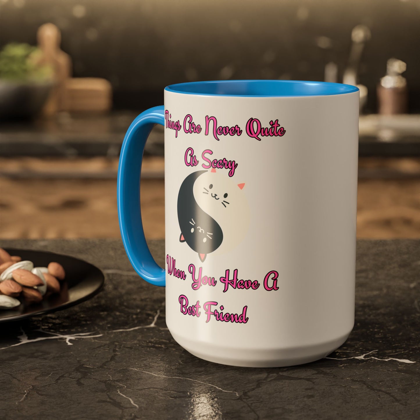 Cute Best Friend Coffee Mug | Colorful Ceramic Mug for Friendship | Gift for Besties, Birthdays, Friendship Day, Cute Mug