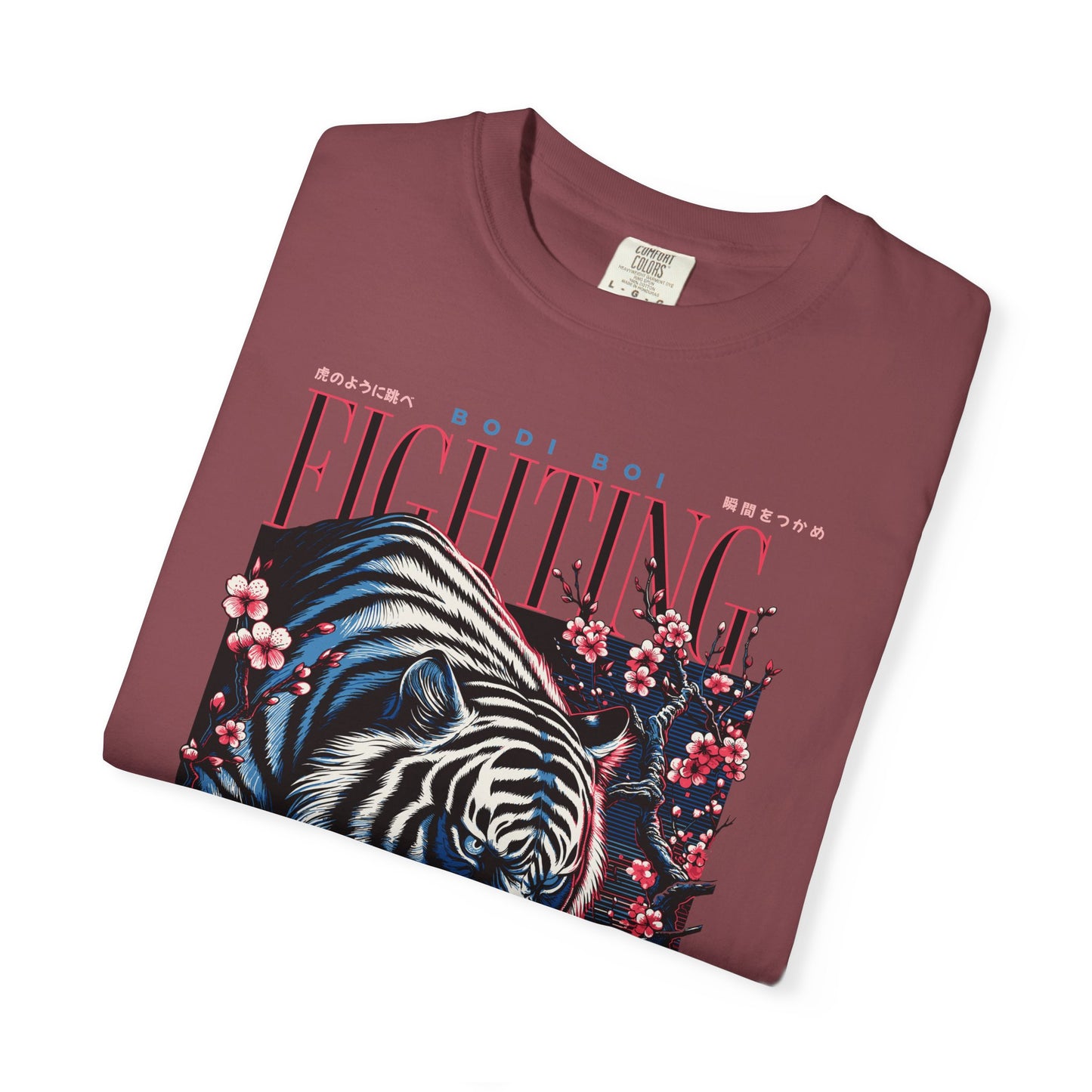 Fierce Tiger Graphic Tee, Vintage Style T-shirt, Unisex Casual Wear, Perfect Gift for Animal Lovers, Fight Against Negative Energy