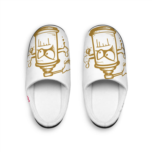 graffiti spray can Men's Indoor Slippers, Cozy House Shoes, Unique Slipper Design, Gifting for Him, Humor Gift for Holidays