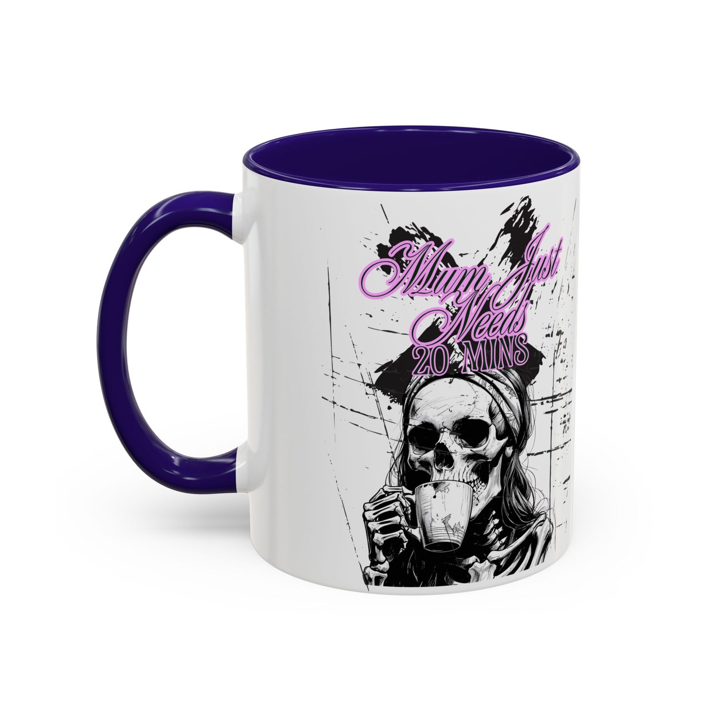Mum Just Needs 20 min | Perfect for Coffee Lovers, Halloween Decor, Gift for Her, Unique Homeware, Fun Office Mug