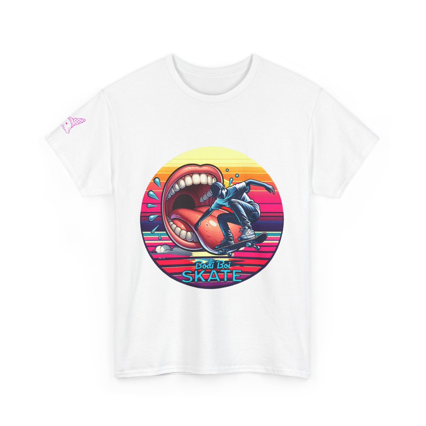 Retro Skate Graphic Tee, Fun Streetwear, Unisex Cotton Shirt for Skaters, Gift for Skate Lovers, Men's and Women's Tee