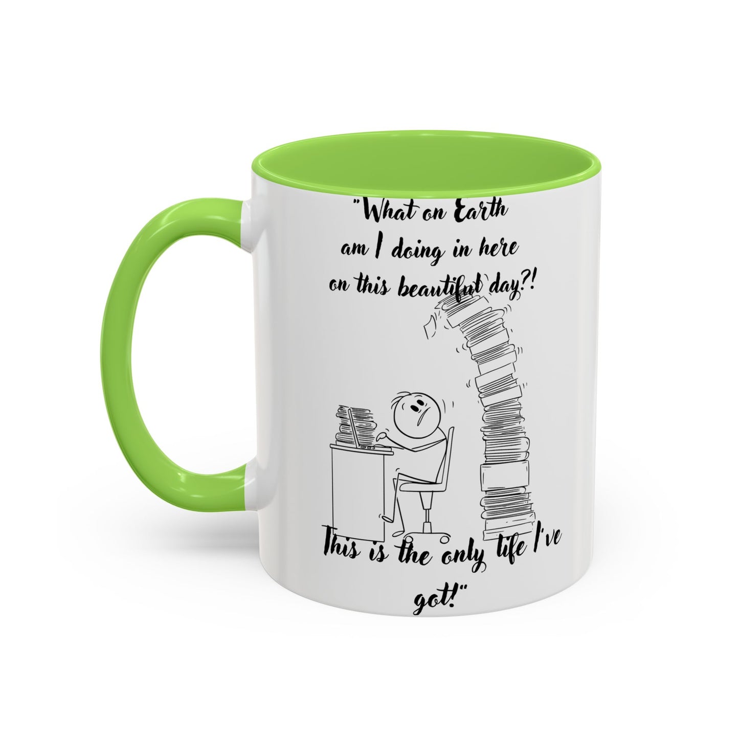 What am I doing here  Coffee Mug - Perfect for Writers, Students, and Book Lovers!