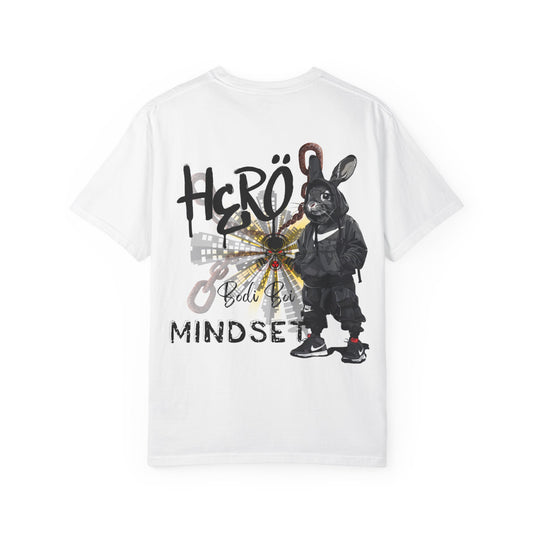 Hero Mindset Unisex Garment-Dyed T-shirt, Motivational Tee, Streetwear, Casual Wear, Gift for Him/Her, Urban Style Shirt